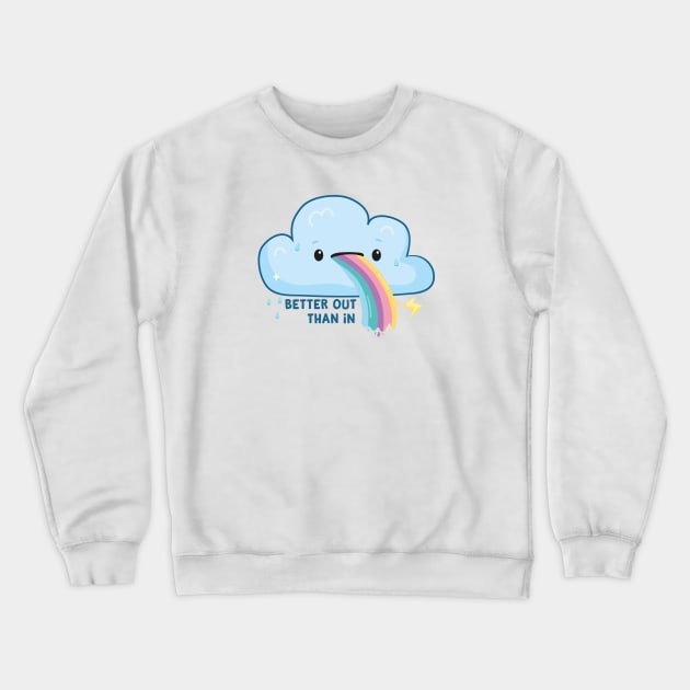 Under the Weather Crewneck Sweatshirt by FunUsualSuspects